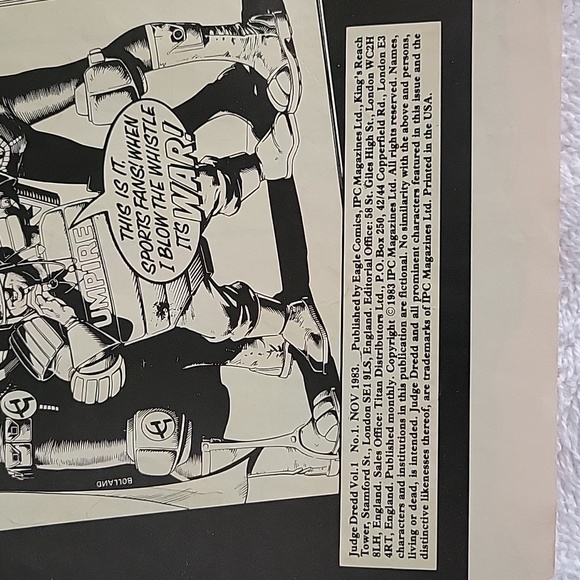 Judge  Dredd He Is The Law NO. 1 1983 US Eagle Comics - Picture 3 of 12